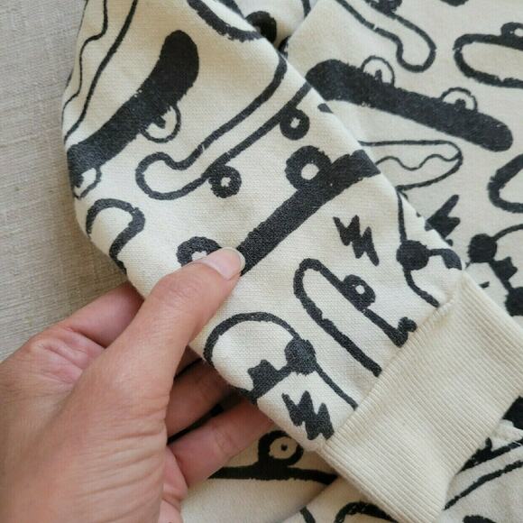 Cat & Jack Skateboard Print Zip-Up Hoodie - Picture 7 of 8